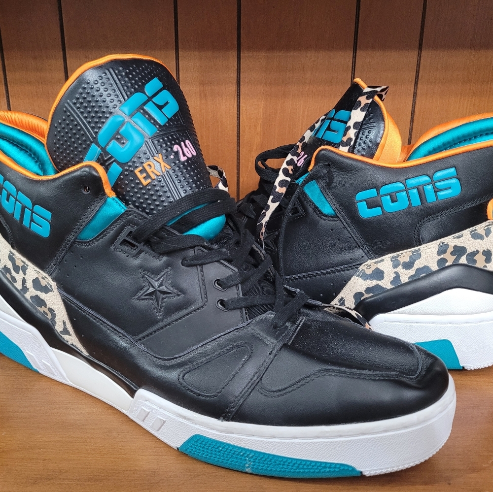 Converse Just Don Mid Animal - Black Teal men's sz 15